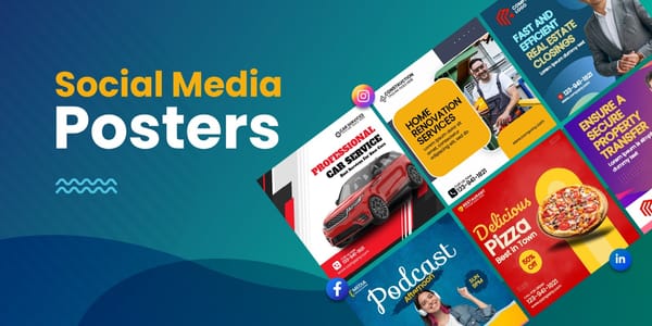 Creative Social Media Poster Designs for Effective Brand Promotions